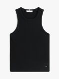 Black RIB TANK TOP SLIM  Women