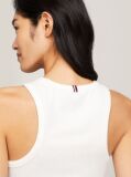 White RIB TANK TOP SLIM  Women