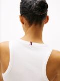 White RIB TANK TOP SLIM  Women