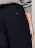 Blue Pigment Dyed Relaxed Straight Leg Trousers  Women