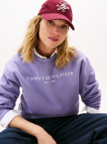 Purple Chest Logo Crew Neck Sweatshirt  Women