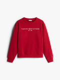 Red Chest Logo Crew Neck Sweatshirt  Women