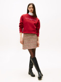 Red Chest Logo Crew Neck Sweatshirt  Women