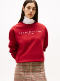 Red Chest Logo Crew Neck Sweatshirt  Women