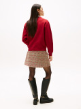 Red Chest Logo Crew Neck Sweatshirt  Women