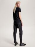 Black Logo Embroidery Jersey T-Shirt  Women