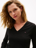 Black Jersey V-Neck Jumper  Women