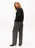 Black Jersey V-Neck Jumper  Women