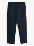 Blue Slim Fit Straight Leg Chinos  Women
