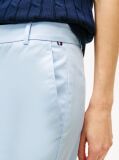 Blue Slim Fit Straight Leg Chinos  Women