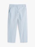 Blue Slim Fit Straight Leg Chinos  Women