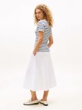 Multi Flag Embroidery Ribbed Slim T-Shirt  Women