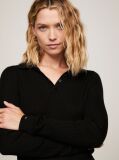 Black Essential Slim Fit Polo Jumper  Women