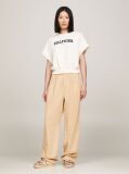 White Hilfiger Monotype Batwing Flock Sweatshirt  Women