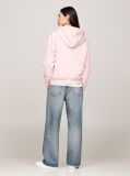 Pink Flag Embroidery Drawstring Hoody  Women