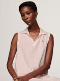 Pink V-Neck Sleeveless Polo Dress  Women