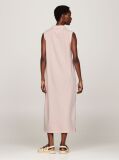 Pink V-Neck Sleeveless Polo Dress  Women