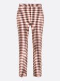 Multi Gingham Slim Fit Straight Trousers  Women