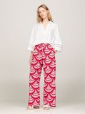 Multi Print Relaxed Wide Leg Trousers  Women