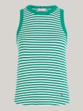 Multi Stripe Rib Slim Tank Top  Women