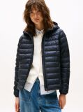Blue Padded Global Stripe Jacket  Women