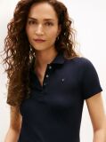 Blue 1985 Slim Pique Polo  Women