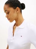 White 1985 Slim Pique Polo  Women