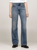 Blue Faded High Rise Relaxed Bootcut Jeans  Women