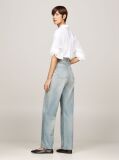 Blue High Rise Relaxed Straight Leg Jeans  Women
