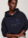 Blue Logo Embroidery Hoody  Women