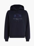 Blue Logo Embroidery Hoody  Women