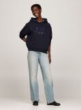 Blue Logo Embroidery Hoody  Women