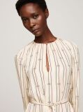 Multi Gathered Fit And Flare Mini Dress  Women