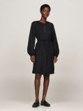 Black Gathered Fit And Flare Mini Dress  Women