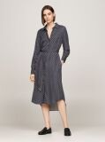 Multi Hilfiger Monotype Belted Midi Shirt Dress  Women