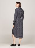 Multi Hilfiger Monotype Belted Midi Shirt Dress  Women