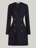 Multi Double Breasted Wrap Mini Dress  Women