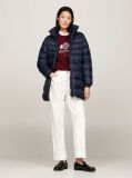 Multi Down Relaxed Funnel Neck Coat  Women