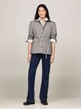 Multi Prince Of Wales Check Belted Blazer Jacket  Women