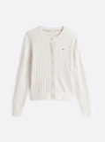 Beige Cable Knit Cardigan  Women