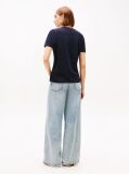 Blue Regular Crew Neck T-Shirt  Women