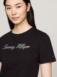Black Regular Crew Neck T-Shirt  Women