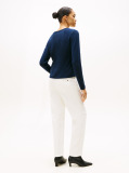 Blue Pure Wool V-Neck Jumper  Women