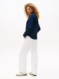 Blue Stretch Regular Long-Sleeve Shirt  Women