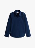 Blue Stretch Regular Long-Sleeve Shirt  Women