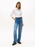 White Stretch Regular Long-Sleeve Shirt  Women