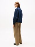Blue Water Repellent Padded Bomber Jacket  Women
