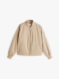 Beige Water Repellent Padded Bomber Jacket  Women