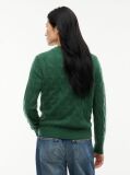 Green Pure Wool Cable Knit Jumper  Women