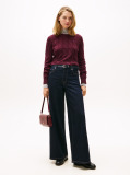 Red Pure Wool Cable Knit Jumper  Women